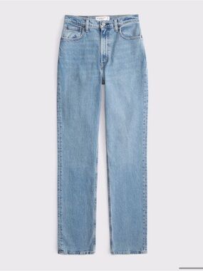 Abercrombie and Fitch Curve Love Ultra High Rise 90s Straight Jean 24 00